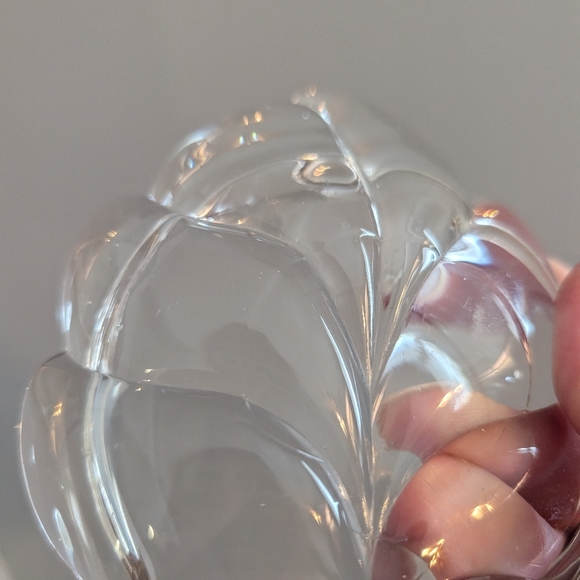 Walther Canada Crystal Leaf Shaped Nut/Candy Dish, Trinket Tray, Set of 4 - Picture 4 of 4